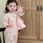 [73-100cm] ピンク 裏起毛 スイート セットアップ - Image 10