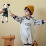 [66-90cm]刺繍 カートゥーン カバーオール - Image 7