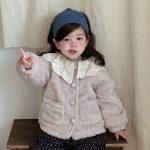 [73-110cm] レース襟 あったか アウター - Image 2