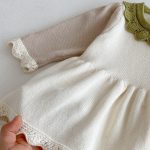 [73-110cm]コントラストカラー ニット ワンピース - Image 11