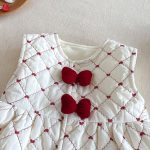 [73-100cm] リボン 中綿 ベスト - Image 8