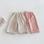 [73-120cm] 刺繍入り あったか カジュアル パンツ - Image 8