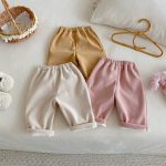 [73-120cm] 蝶結び コーデュロイ あったか パンツ - Image 11