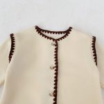 [66-90cm] スカラップ 裏起毛 カバーオール - Image 13