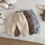 [73-120cm] おうち 刺繍 裏起毛 パンツ - Image 12