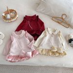 [73-120cm] ツイード風 お姫様 ワンピース&リボンアクセ - Image 19