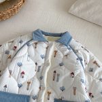 [66-90cm]総柄 プリント カバーオール - Image 3