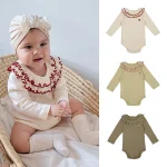 [66-90cm] フリル襟 ロンパース - Image 6