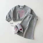 [73-120cm]英字刺しゅう セットアップ - Image 5