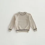 [80-130cm] フロントポケットコーデュロイ サロペット OR セーター - Image 15