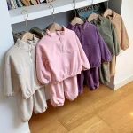 [80-120cm] カラフル フリース セットアップ - Image 3