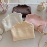 [66-100cm]ベーシック 無地 あったか ニット セーター - Image 7