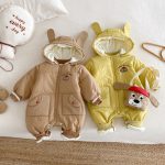 [66-90cm]取り外しフード 裏起毛 カバーオール&バッグセット - Image 4