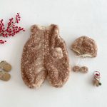 [73-120cm] かわいい トナカイ あったか カバーオール/フード付きアウター - Image 9