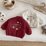 [73-120cm] 刺繍 カートゥーン リバーシブル コート - Image 17