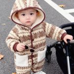 [66-100cm] レトロ フード付き あったか カバーオール - Image 8