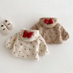 [73-120cm] 蝶結び&小花柄 キルティング コート - Image 11