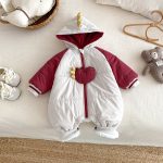 [66-90cm]韓国風 切り替え カバーオール - Image 3