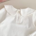 [73-120cm]学院風 チェック ワンピース or さくらんぼ 刺繍襟 Tシャツ