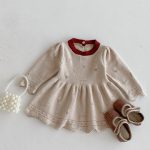 [73-110cm]フリル ニット ワンピース - Image 6