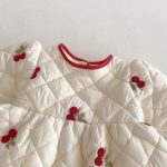 [73-120cm] さくらんぼ 中綿 ワンピース - Image 8