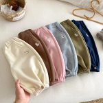 [73-120cm] キャラクター 刺繍 ジョガー パンツ