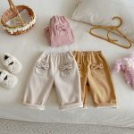 [73-120cm] 蝶結びコーデュロイ あったか パンツ - Image 12