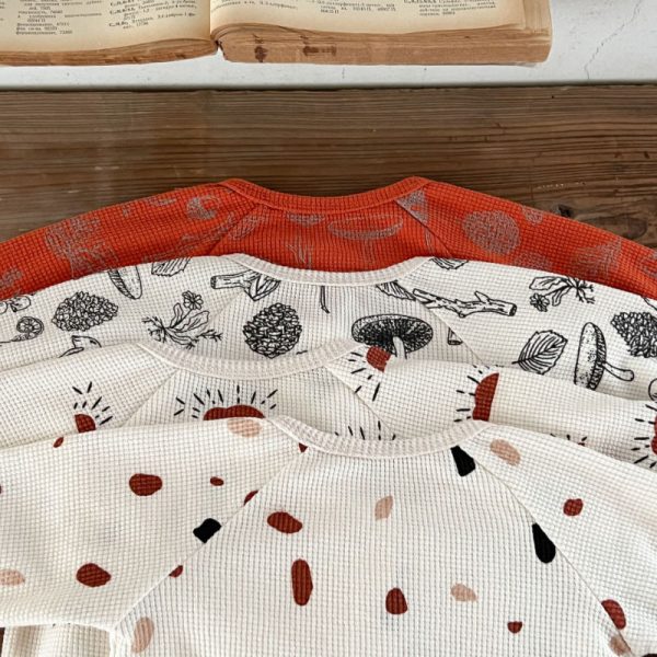 [66-100cm]ワッフル プリント セットアップ6