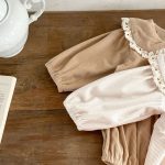 [66-100cm]フリル襟 コーデュロイ ロンパース - Image 7