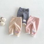 [73-120cm] ぽんぽん ワッペン あったか レギンス - Image 4