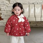 [73-100cm] 韓国風 ドット 蝶結び アウター - Image 5