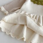 [73-110cm]コントラストカラー ニット ワンピース - Image 7