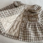 [73-100cm] リボン ポケット ウール 中綿 コート - Image 10