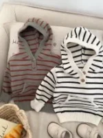 [66-100cm] フーディ ニット プルオーバー