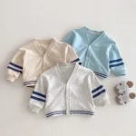 [73-120cm] ボーダー カーディガン - Image 8