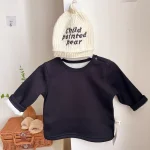 [73-110cm] サイドボタン クール ネックボア トップス - Image 12