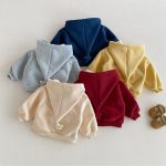 [73-120cm] 刺繍 フード付き スターあったか アウター - Image 14