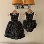 [66-130cm] 韓国風 小花柄 中綿 ロンパース ワンピース - Image 12