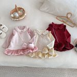 [73-120cm] ツイード風 お姫様 ワンピース&リボンアクセ - Image 12