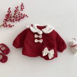 [73-120cm] 蝶結びカラー コート&スカート - Image 15