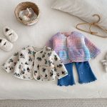 [73-120cm] 花柄 チェック 中綿 ジャケット - Image 6