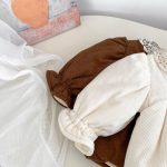 [73-120cm] レース襟 裏起毛 コットン コート - Image 13