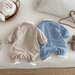 [66-90cm]コーデュロイ 犬 刺繍 カバーオール - Image 4