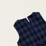 [80-140cm] チェックジャンパースカート&フリルニット&バッグ3点セット - Image 4