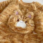 [66-90cm]韓国風 キャット柄 もこもこ カバーオール - Image 6