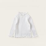 [80-140cm] 立体ハートチュールワンピース&ニットセーター - Image 5