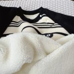 [66-100cm] ボーダー あったか カバーオール - Image 2