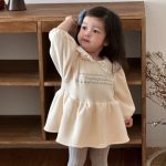 [66-90cm] 韓国風 丸襟 ワンピース - Image 11