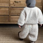 [73-110cm] 韓国風 くまさん、ライオン あったか セットアップ - Image 2