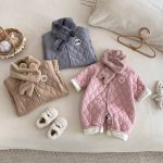 [66-90cm]カートゥン キルティング カバーオール&ネックウォーマーセット - Image 7